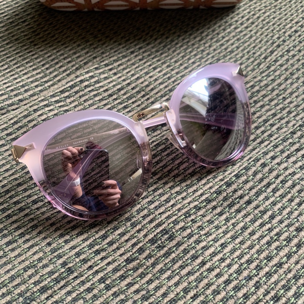 Stella & Dot Wesley Sunglasses - Lavender & Gold
